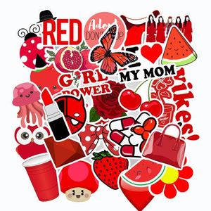 50pcs Red INS Stickers