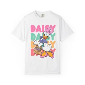 CAPRI T-Shirt Graphic "Daisy Duck Easter" Pastel – 100% Coton Premium Cute Unisex