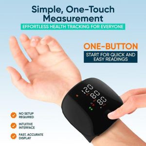 Tensiomètre numérique PHD - Appareil précis pour le bras avec grand écran et fonction mémoire - Tensiomètre automatique facile à utiliser à la maison et en voyage, brassard de poignet inclus.