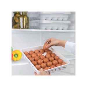 Boîte à Œufs en Plastique pour 30 Œufs avec Couvercle
