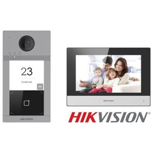 Hikvision IP Video Intercom Kit - Visiophone IP avec Écran Tactile 7" & Platine Rue IP65