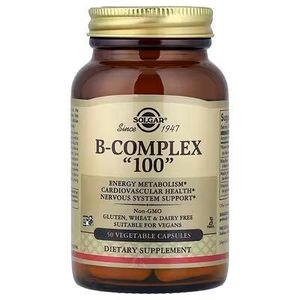 Solgar Complexe B « 100 », 50 capsules végétales.