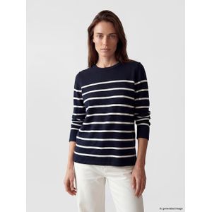 Lc Waikiki Pull-over en tricot rayé à col rond pour femme
