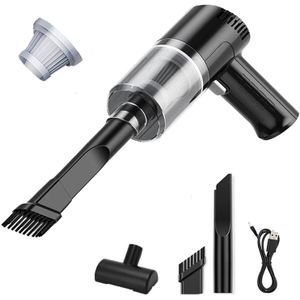Aspirateur à Main Sans Fil Rechargeable – Mini Aspirateur Portable Haute Puissance avec Accessoires pour Voiture, Maison et Bureau
