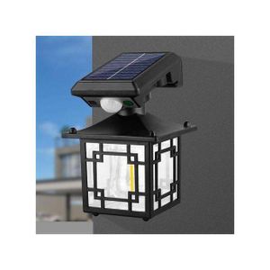 Applique Murale Solaire à LED avec Détecteur de Mouvement pour Jardin et Extérieure