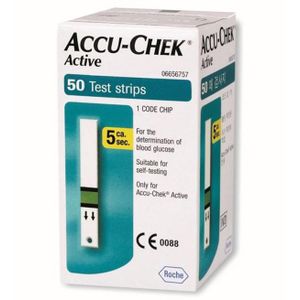 ACCU CHEK Active strips x50 - TEST DE GLYCÉMIE