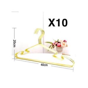 10 Cintres Vêtements pour Vêtements Séchage métallique.