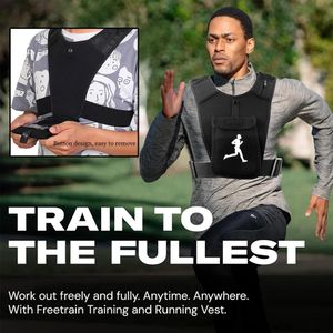 Gilet de Course Réglable avec Support Téléphone – Respirant, Réfléchissant et Léger avec Multi-Poches pour Running & Fitness