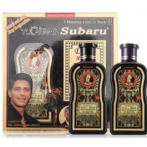 Subaru Shampoing colorant noir pour Hommes & Femmes