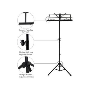 Generic Support Coran, Porte Quran 1.2m, Pupitre d'orchestre Music 120cm à  prix pas cher