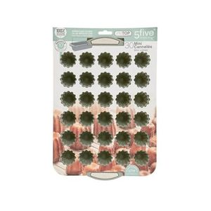 Five Mini moule en silicone "30 cannelés"