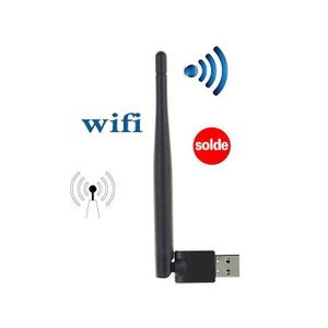 AZATECH USB Wifi Adaptateur 2.4 GHz 150 Mbps USB 2.0 Wifi d'ongle avec Antenne