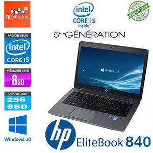 Hp Elitebook CORE i5 6eme RAM 16Go DDR4 - HDD 500Go-Cartable Gratuit-Remis  a Neuf à prix pas cher