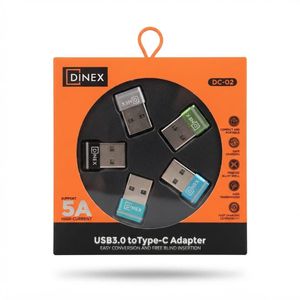 Adaptateur OTG USB 3.0 vers Type-C DINEX DC-02 5A - Charge Rapide & Transfert de Données