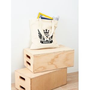 المغرب -حقيبة يد قطن كلاسيكية لعشاق كرة القدم 2022