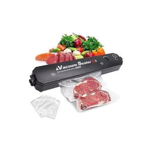 Scelleuse Sous Vide Alimentaire Automatique – Machine de Mise Sous Vide de Cuisine – Conservation Longue Durée – Pour Viandes, Légumes, Fruits – 10 Sacs Inclus