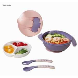 Generic Set Bebe en Silicone: Assiette avec Ventouse Bol Fourche Cuillère  Bavoir et Tasse à prix pas cher