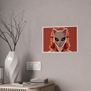 Poster  Demon Slayer: Kimetsu no Yaiba Model 17 : Premium Autocollant A4 –MULTICOLORS - Vinyle Haute Définition – Déco Sans Limite (Toutes Surfaces)