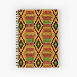 Kente 1 Clothe design Edition 5 Spiral Notebook Bloc note