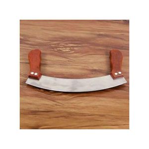 Couteau à bascule inox pour pizza, coupe facile et efficace