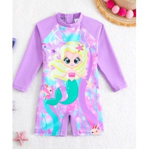 Maillot de Bain Anti-UV une Pièce - Motif Sirène Magique
