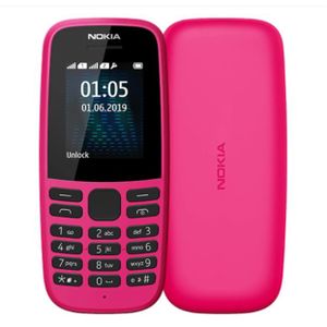 Nokia Nouveau téléphone 105 , Double carte sim Rouge 