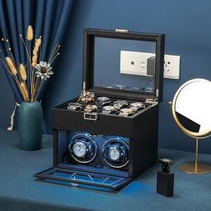 Boîte à Montres Automatique – Double Couche avec Rotation et Rangement