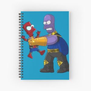 Spider-bart vs Thomers Spiral Notebook Bloc note