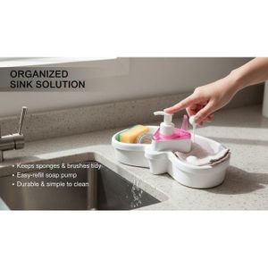 Organisateur de Nettoyage Multifonction – Station avec Distributeur de Savon Intégré