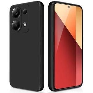 Case Coque Souple Liquid Silicone pour Xiaomi Redmi Note 13 Pro 4G/Poco M6 Pro 4G noir– Protection élégante et maniabilité