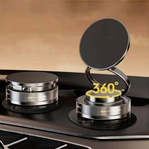 Support Téléphone Magnétique à Ventouse, Pliable et Réglable, Rotation 360°, Opération à Une Main, Idéal Voiture, Salle de Bain