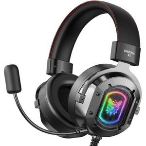 Onikuma Casque Gamer RGB 7.1 USB Stereo True Noise Cancellation  Mic,PS4/PC/Xbox Sticker à prix pas cher