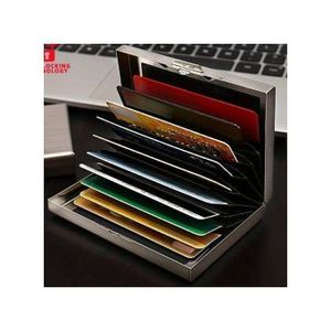 Étui Métallique Argent – Anti-Scan RFID, Léger et Résistant