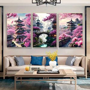 لوحة فنية حائطية حديثة من 3 قطع