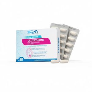 Asdm Beverly Hills Complément Éclaircissant Peau, Glutathione, Collagène Marin, Vitamine C - Anti-Taches, Unifie le Teint, Révèle l'Éclat Naturel - 60 Gélules