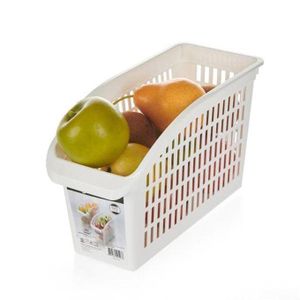Panier de rangement en plastique – Multiusage, empilable et aéré – Idéal cuisine et salle de bain