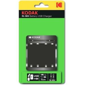 Kodak Chargeur Usb Batterie 4x AAA ou 4x AA pour Pile Ni-mh Rechargeable