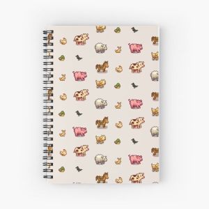 Pixelated Animals Spiral Notebook Bloc note