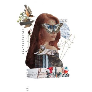 Floral butterfly eyes  Poster Chambre Haute Qualité