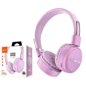 Casque CELLY pour enfants avec stickers - Rose - Jack 3,5 mm (KIDSBEATPK)  prix Maroc