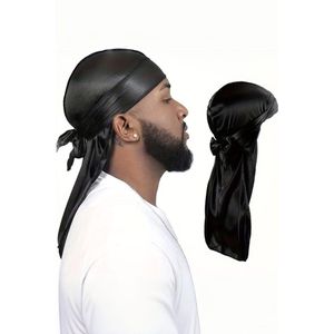 New Durag NOIR pour UNISEX Style Streetwear