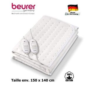 Couverture chauffante Beurer TS 26 2 places 150 x 140 cm Blanc