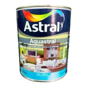 Astral Peinture laque acrylique à eau semi brillant interieur exterieur Aquastral Blanc