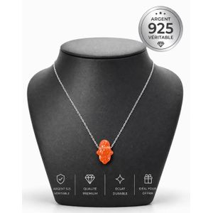 Collier Femme Main de Fatma Argent 925 – Pendentif main khmissa 