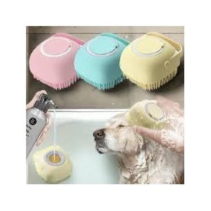 Brosse de Bain pour Chat et Chien – Nettoyage Profond et Massage Confortable ,couleur aléatoire