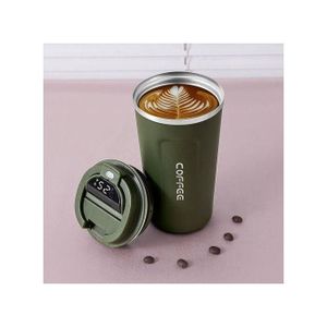 Mug Isotherme Numérique en Acier Inoxydable Réutilisable