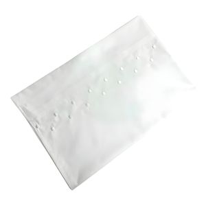Bambidou Drap Naissance Brodé Ton sur Ton 75x100cm - Coton Doux - Lit Bébé