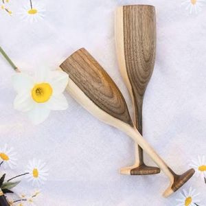 Verre en bois noyer - aloko