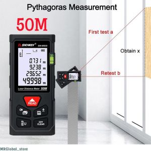 3 en 1 Ruban à mesurer laser Distance mètre 5 Mètre Bande infraroug