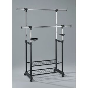 Kitea Portant Bonnard Extensible À Double Rail85 X 44 X 120-166Cmh